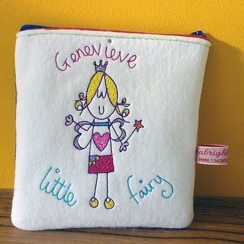 Personalised Embroidered Little Fairy Purse, 11 of 12