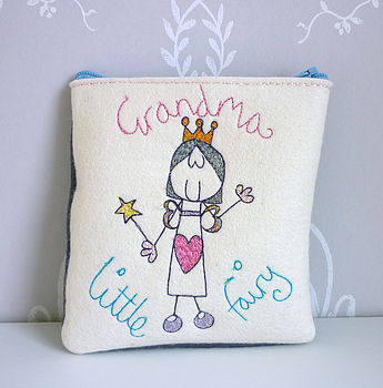 Personalised Embroidered Little Fairy Purse, 12 of 12
