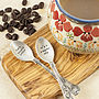 Personalised Silver Plated Coffee Spoon Set, thumbnail 1 of 2