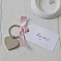 Valentine's Day Heart Keyring And Personalised Tag, thumbnail 1 of 4