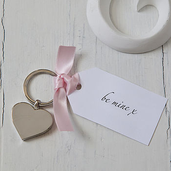 Valentine's Day Heart Keyring And Personalised Tag, 4 of 4