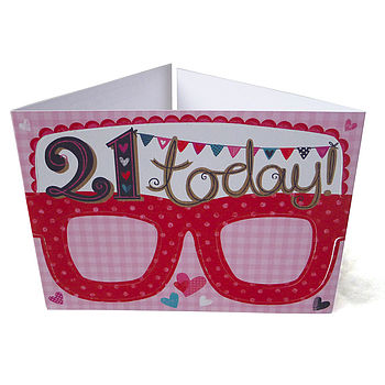 21st Birthday Card Glasses For Her, 4 of 7