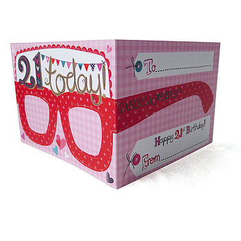 21st Birthday Card Glasses For Her, 5 of 7