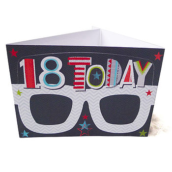 18th Birthday Card Glasses For Him, 4 of 7