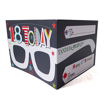 18th Birthday Card Glasses For Him, 5 of 7