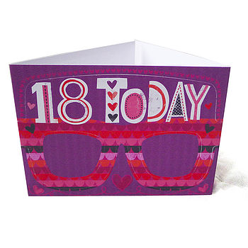 18th Birthday Card Glasses For Her, 4 of 7
