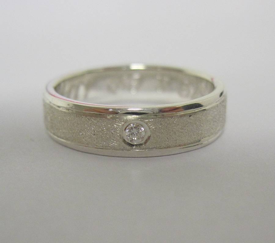 Slim Diamond Set Band By Lorna Hewitt Jewellery | notonthehighstreet.com