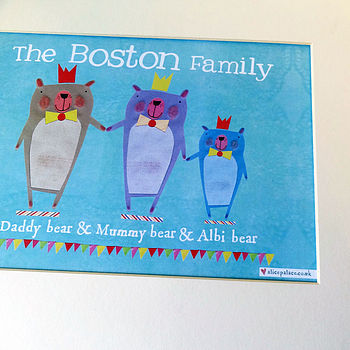 Personalised Bear Family Portrait, 4 of 11