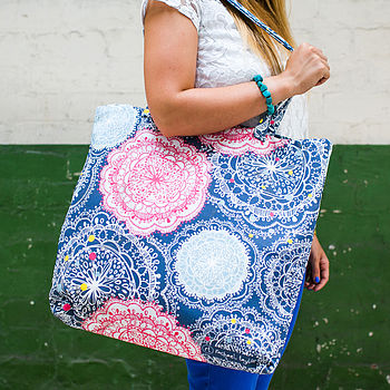 bohemian canvas shopper bag by rachael taylor | notonthehighstreet.com