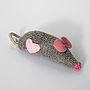Personalised Heart Catnip Mouse, thumbnail 3 of 3