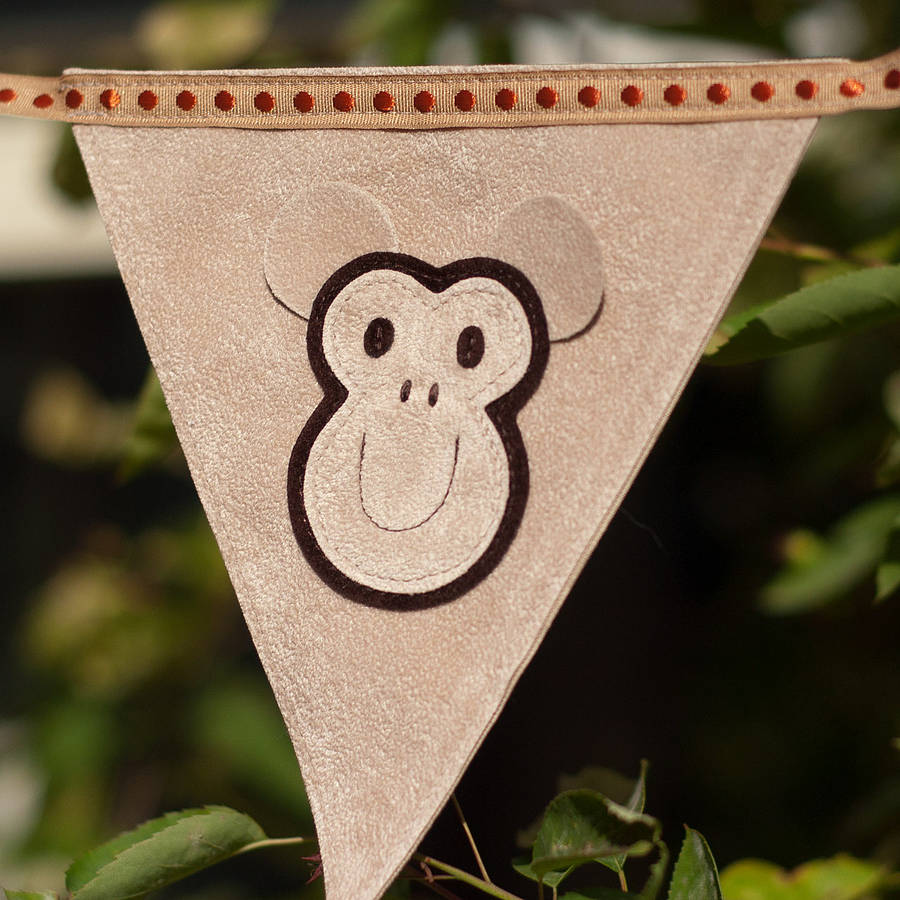 Monkey Personalised Bunting, 1 of 6