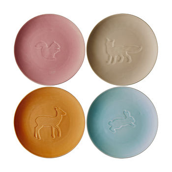 Pink Squirrel Ceramic Plate By Little Baby Company ...
