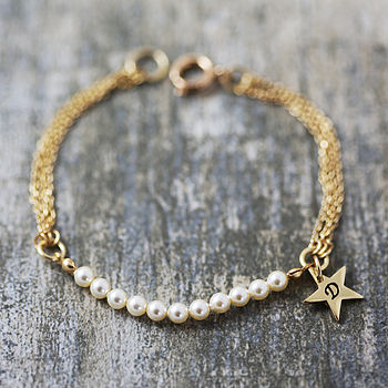 Charm Bracelet With Swarovski Glass Pearls, 2 of 4