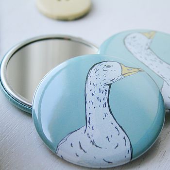 woodland animal pocket mirror by laura crow | notonthehighstreet.com