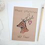 Woodland Deer Valentine's Card, thumbnail 2 of 5