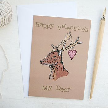 Woodland Deer Valentine's Card, 2 of 5