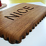 Solid Oak Nice Biscuit Chopping Board And Cheese Board, thumbnail 2 of 10