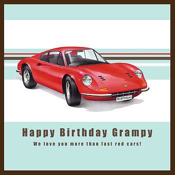 Ferrari Birthday Card, 2 of 2
