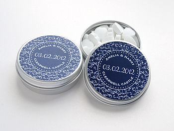 15 Personalised Favour Tins - Baroque Vine, 5 of 10