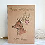 Woodland Deer Valentine's Card, thumbnail 3 of 5