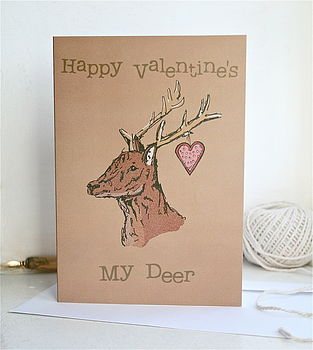 Woodland Deer Valentine's Card, 3 of 5