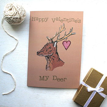 Woodland Deer Valentine's Card, 4 of 5