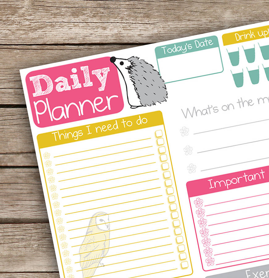 printable daily planner by alexia claire | notonthehighstreet.com