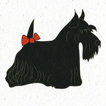 Illustrated Scottie Blank Card, 2 of 4