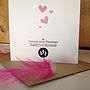 Mr And Mrs Flamingo Wedding And Valentines Card, thumbnail 2 of 6