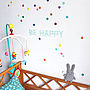 Personalisable Colour Dots Wall Stickers Set Of 40, thumbnail 5 of 8