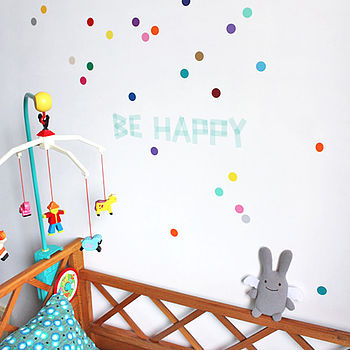 Personalisable Colour Dots Wall Stickers Set Of 40, 5 of 8