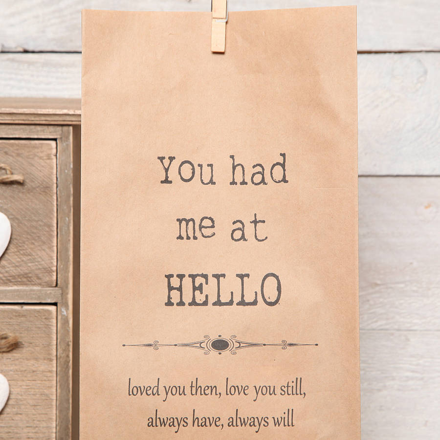 Personalised Movie Quote Gift Bag By Red Berry Apple Notonthehighstreet Com