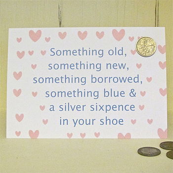 Bride To Be Lucky Sixpence Card, 2 of 5