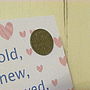 Bride To Be Lucky Sixpence Card, thumbnail 4 of 5