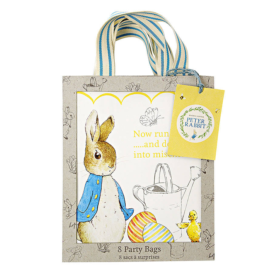 peter rabbit party bag set of eight by little baby company ...