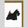 Illustrated Scottie Blank Card, thumbnail 1 of 4