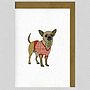 Illustrated Chihuahua Blank Card, thumbnail 1 of 2
