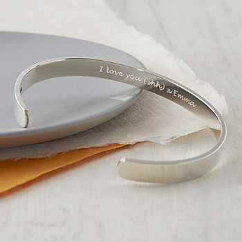 Secret Message Sterling Silver Bracelet, 2 of 8