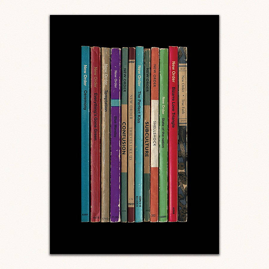 new order album in book form print by lime lace | notonthehighstreet.com