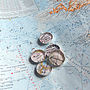 Personalised Sterling Silver Location Map Charm, thumbnail 2 of 2