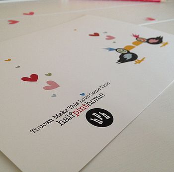 Toucan Wedding, Anniversary And Valentines Card, 4 of 4