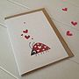 Love Bug Anniversary And Valentines Card, thumbnail 3 of 3