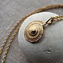 24ct Gold Plated Spiral Shell Necklace, thumbnail 3 of 5