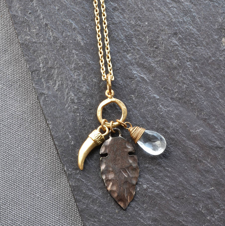 arrowhead necklace by martha jackson sterling silver