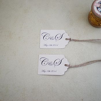 Personalised Wedding Favour Tags By Edge Inspired | notonthehighstreet.com