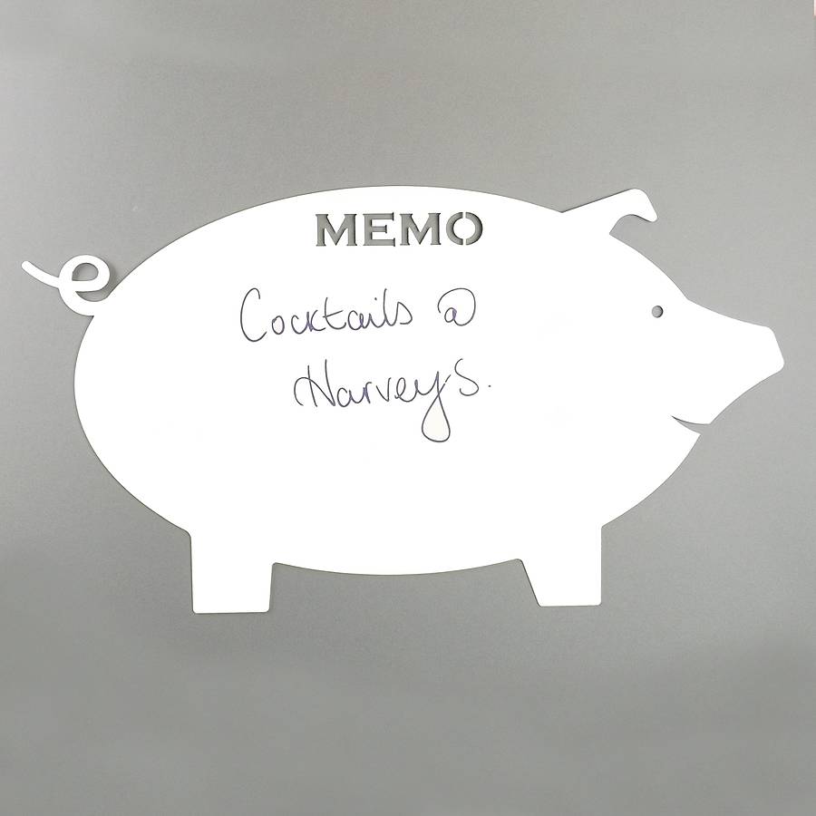 Magnetic Pig Memo Board