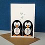 Mr And Mrs Penguin Wedding And Valentines Card, thumbnail 4 of 7