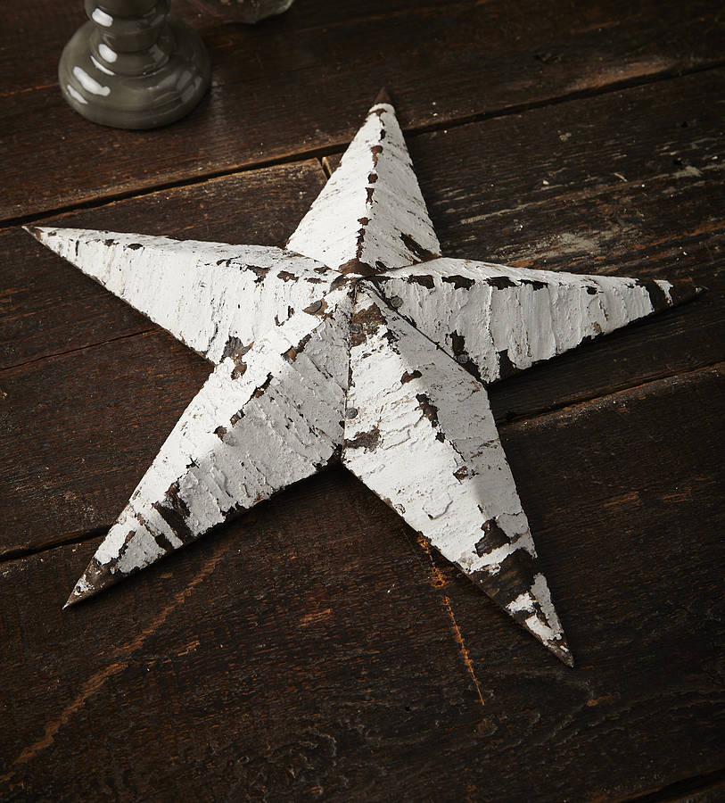 small amish tin barn star by lime lace