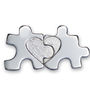 Personalised I Love You Jigsaw Silver Keepsake, thumbnail 2 of 5