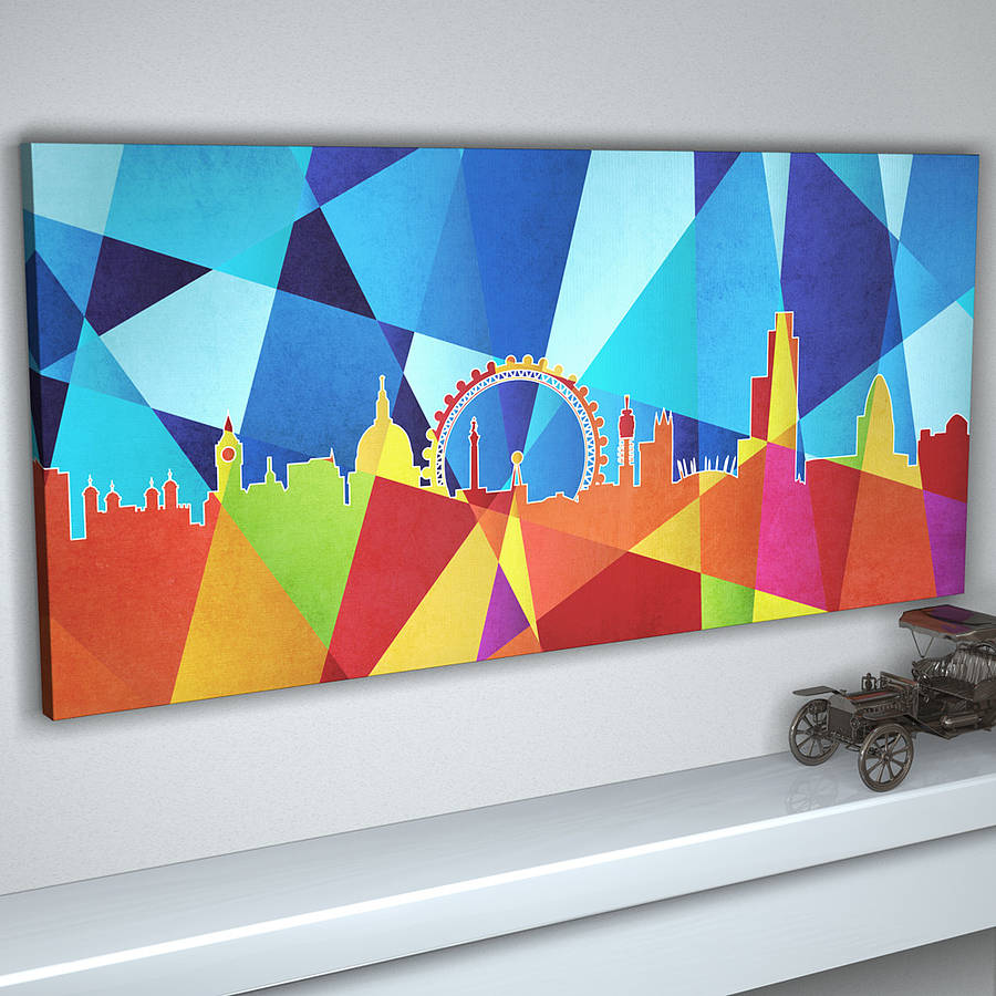 London City Skyline Abstract Print By Art Pause ...